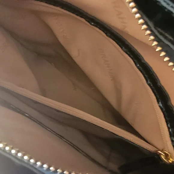 Brahmin Leia Blue Patina Melbourne Crossbody Bag - Picture 12 of 16